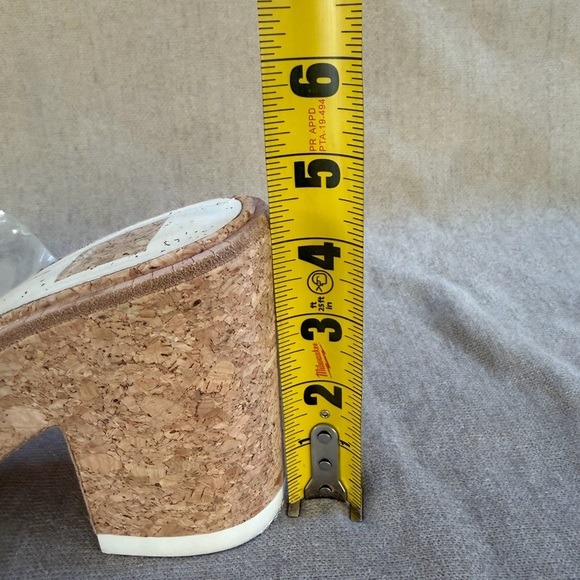 Clear Cork Platform Mules - Picture 4 of 4